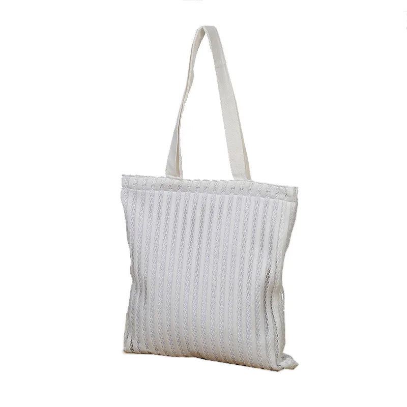 Lace Mesh Beach Tote Bag Women Composite