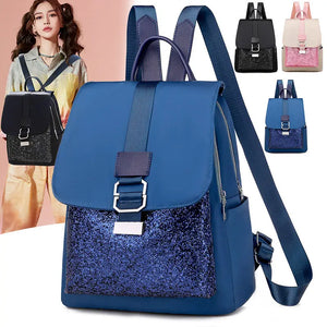Anti-theft Oxford Cloth Sequins Backpack