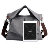 Canvas Foldable Women's Large Capacity Messenger Bag