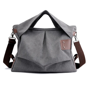 Canvas Foldable Women's Large Capacity Messenger Bag
