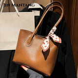 Net Red Texture Shoulder Bag Large Capacity Handbag