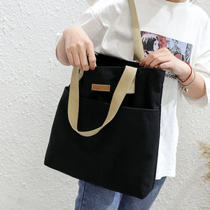 Canvas Space Girl Handbag Large Capacity Shopping Shoulder Bag