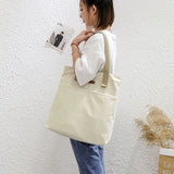 Canvas Space Girl Handbag Large Capacity Shopping Shoulder Bag