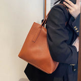 Lady Multifunction PU Leather Daily Books Handbags