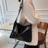 Large Capacity Retro Texture Crossbody Bag Work Student