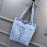 Women Shoulder Bags Casual Handbag Street Canvas Denim Shoulder B