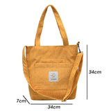 Literary Canvas Bag Women's Shoulder Bags Portable Large Capacity Messenger Bags
