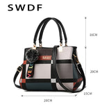 Plaid Shoulder Bag Female Ladies Totes Crossbody Bags