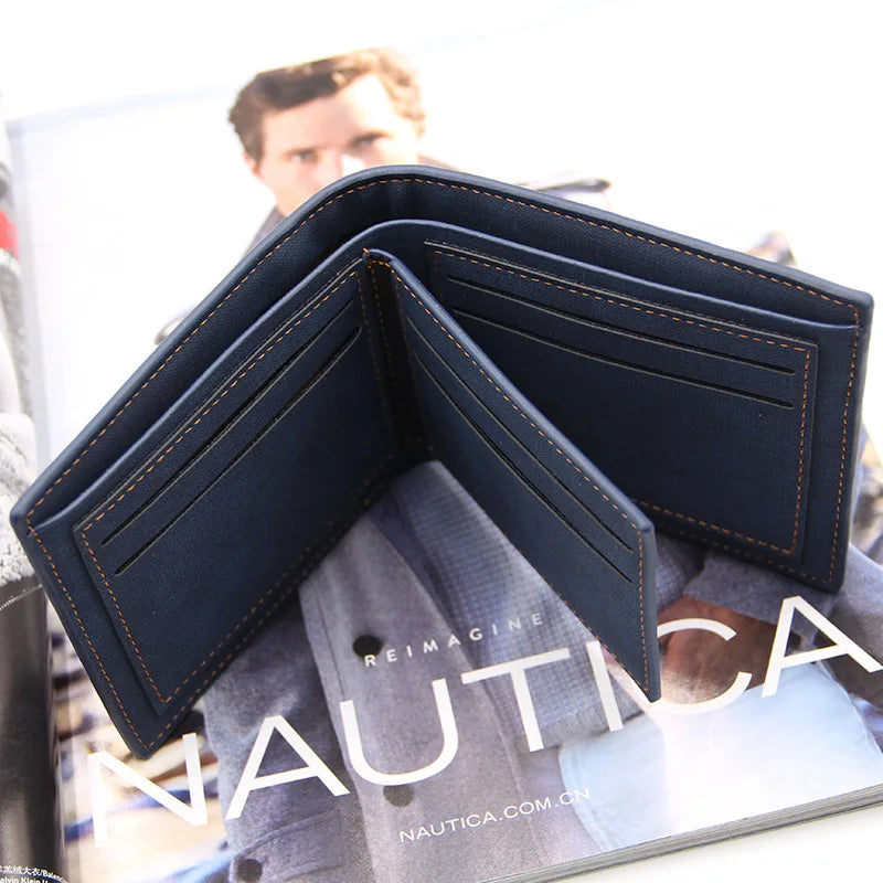 Men's Leather Business Wallet Money Bag