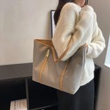 Women's Fashionable PU Leather Tote Handbag Large Capacity