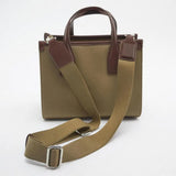Mini Flap Handbag Canvas Shoulder Bag Small Tote Purse