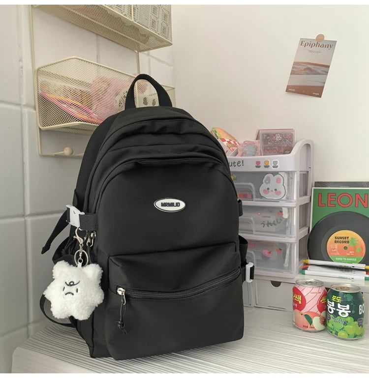 Multi-pocket Student Backpack School Bag For Teenage Girls Boys