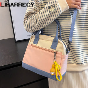 Panelled Nylon Shoulder Bag Women's Handbag