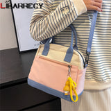 Panelled Nylon Shoulder Bag Women's Handbag