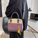 Panelled Nylon Shoulder Bag Women's Handbag