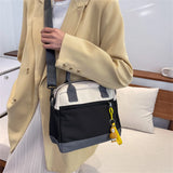 Panelled Nylon Shoulder Bag Women's Handbag