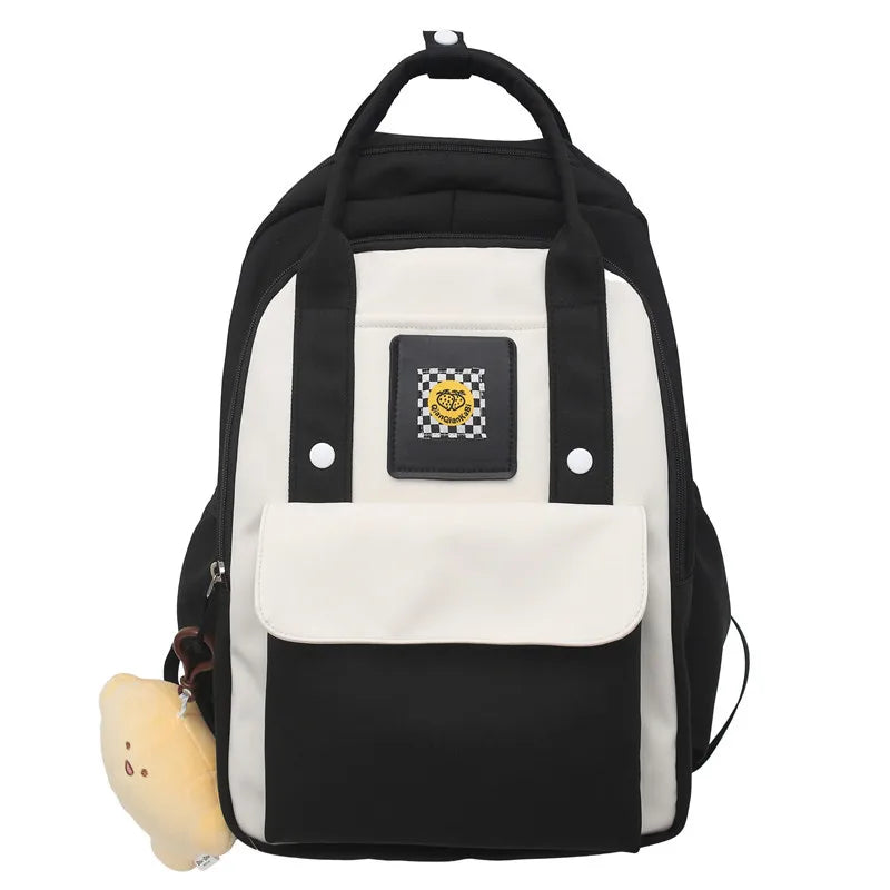 Nylon Waterproof School Bags for Teenage Girls Backpacks Women Travel Bags