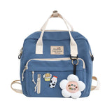 Nylon Waterproof Women Backpack Large Capacity School Bag