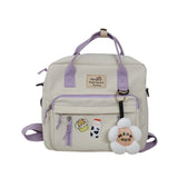 Nylon Waterproof Women Backpack Large Capacity School Bag