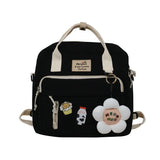 Nylon Waterproof Women Backpack Large Capacity School Bag