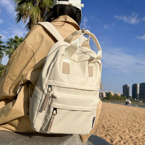 Nylon Waterproof Women School Backpacks for Teenage Girls