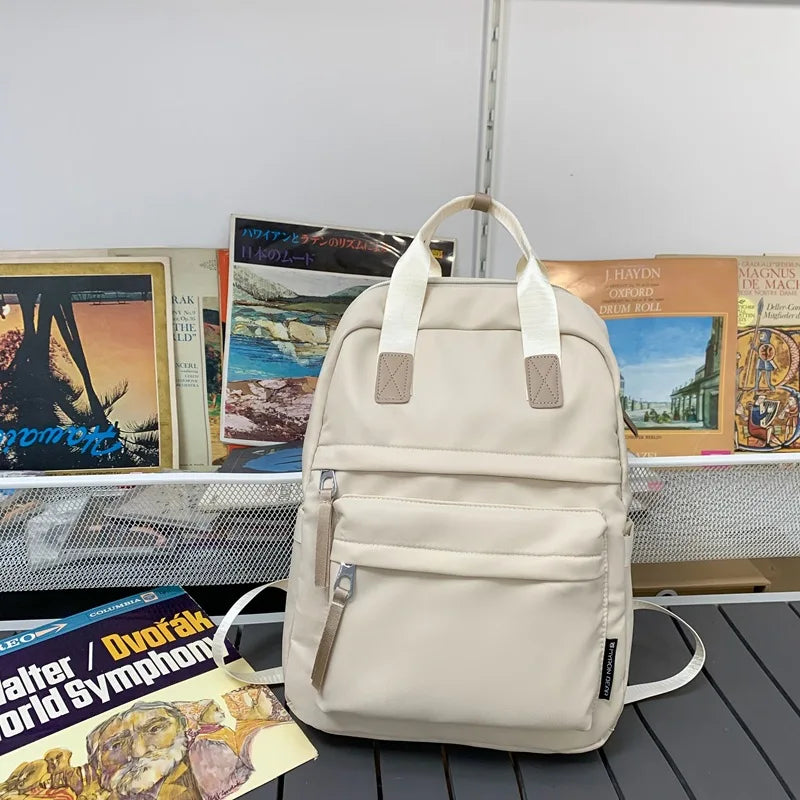 Nylon Waterproof Women School Backpacks for Teenage Girls