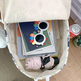Nylon Women's Backpack Teenagers Girl Cartoons School Bag Female Travel Rucksack