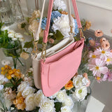 Cherry Pink Pebbled Cross-body Bag for Women