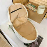 Panelled Women's Nylon Backpack Small Student Bag