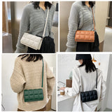 Rhombus Women's Bag PU Leather Single-Shoulder Bag