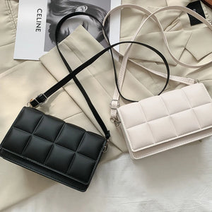 Rhombus Women's Bag PU Leather Single-Shoulder Bag