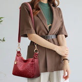 Vintage Crossbody Bag Soft Leather Messenger Handbag Women's Shoulder Purse
