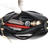 Vintage Crossbody Bag Soft Leather Messenger Handbag Women's Shoulder Purse