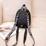 Retro Women Backpack PU Leather Mini Backpacks Multi-Function Rivets Shoulder Ba
