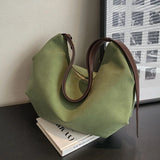 Green Nubuck Leather Saddle Bag Crossbody Handbag