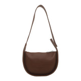 Semicircle Ladies Bag Retro Wide Strap Single Shoulder Messenger Bag