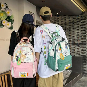Graffiti School Bag Large Capacity Middle School Backpack