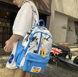 Graffiti School Bag Large Capacity Middle School Backpack