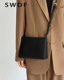 Retro Casual Lady Underarm Handbag Pu Leather Shoulder Bag