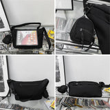 Solid Ladies Composite Bag High Nylon Large Capacity Women Messenger Bags