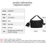 Solid Ladies Composite Bag High Nylon Large Capacity Women Messenger Bags