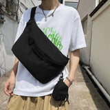 Solid Ladies Composite Bag High Nylon Large Capacity Women Messenger Bags