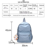 Waterproof Nylon Women Backpack Japanese Style School Bags For Girls