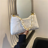 Spring Autum Women Shoulder Bags Print Handbag Pu Leather Casual Underarm Totes