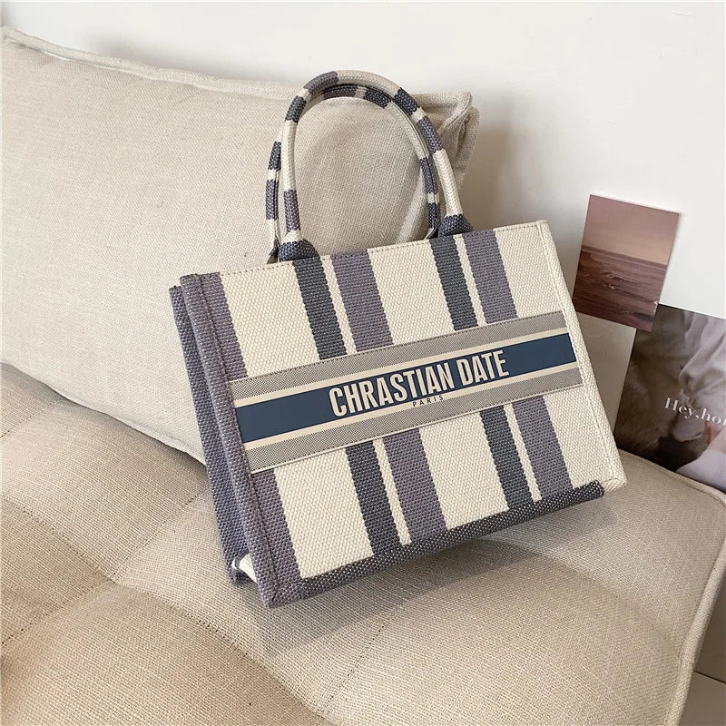 Spring Autum Straw Bags Handbags Women Zipper Tote Bag