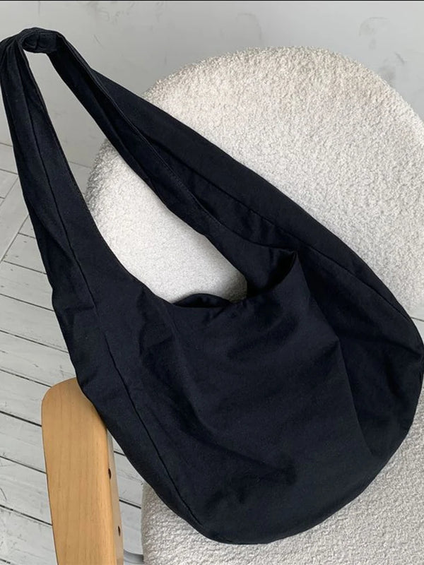 Spring Autumn Canvas Crossbody Bag Large Capacity Shoulder Bag Retro Bag