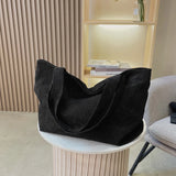 Spring Autum Women Corduroy Shoulder Bag Casual Tote Female Eco Crossbody Bag