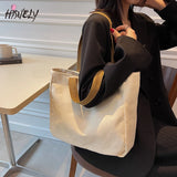 Japanese Style Canvas Shoulder Bag Large Capacity Tote Bag