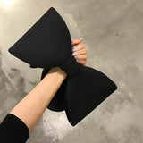 Spring Summer Pink Spliced Bow Handbag Evening Clutch Bags
