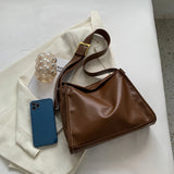 Fashionable Women Shoulder Bag PU Leather Daily Multi-function Tote